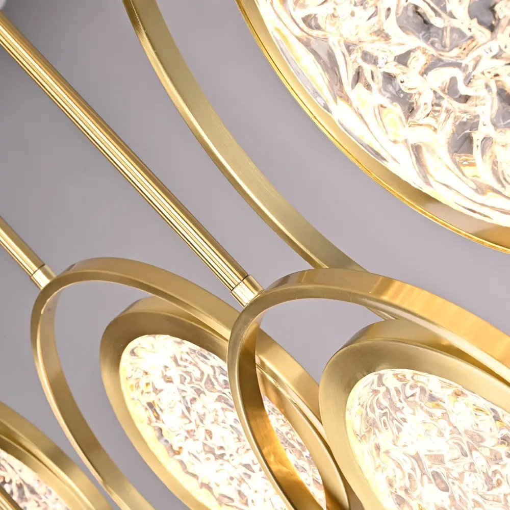 Фото 5 Люстра на штанге светодиодная Imperiumloft Мун lighting collection l100 Impr_192913-26 27 м² белый свет цвет прозрачный, золотой Фото 5 Люстра на штанге светодиодная Imperiumloft Мун lighting collection l100 Impr_192913-26 27 м² белый свет цвет прозрачный, золотой