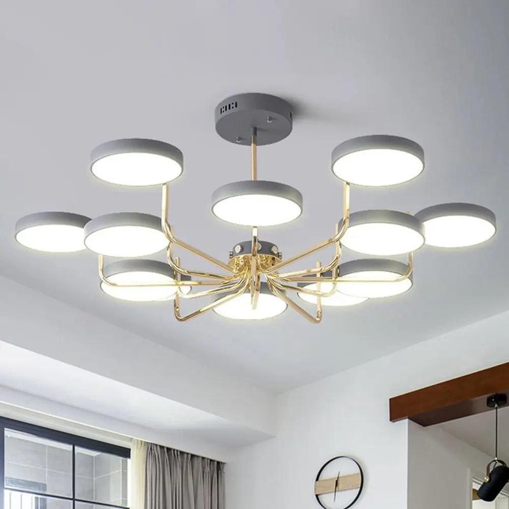 Фото 4 Люстра на штанге светодиодная Imperiumloft Tavis Impr_229001-26 15 м² белый свет цвет белый/серый Фото 4 Люстра на штанге светодиодная Imperiumloft Tavis Impr_229001-26 15 м² белый свет цвет белый/серый