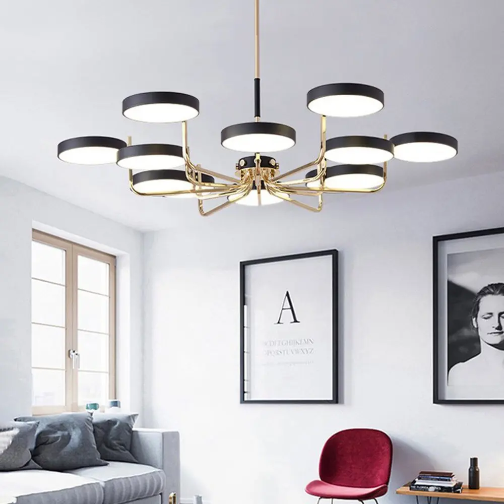 Фото 6 Люстра на штанге светодиодная Imperiumloft Tavis Impr_229001-26 15 м² белый свет цвет белый/серый Фото 6 Люстра на штанге светодиодная Imperiumloft Tavis Impr_229001-26 15 м² белый свет цвет белый/серый