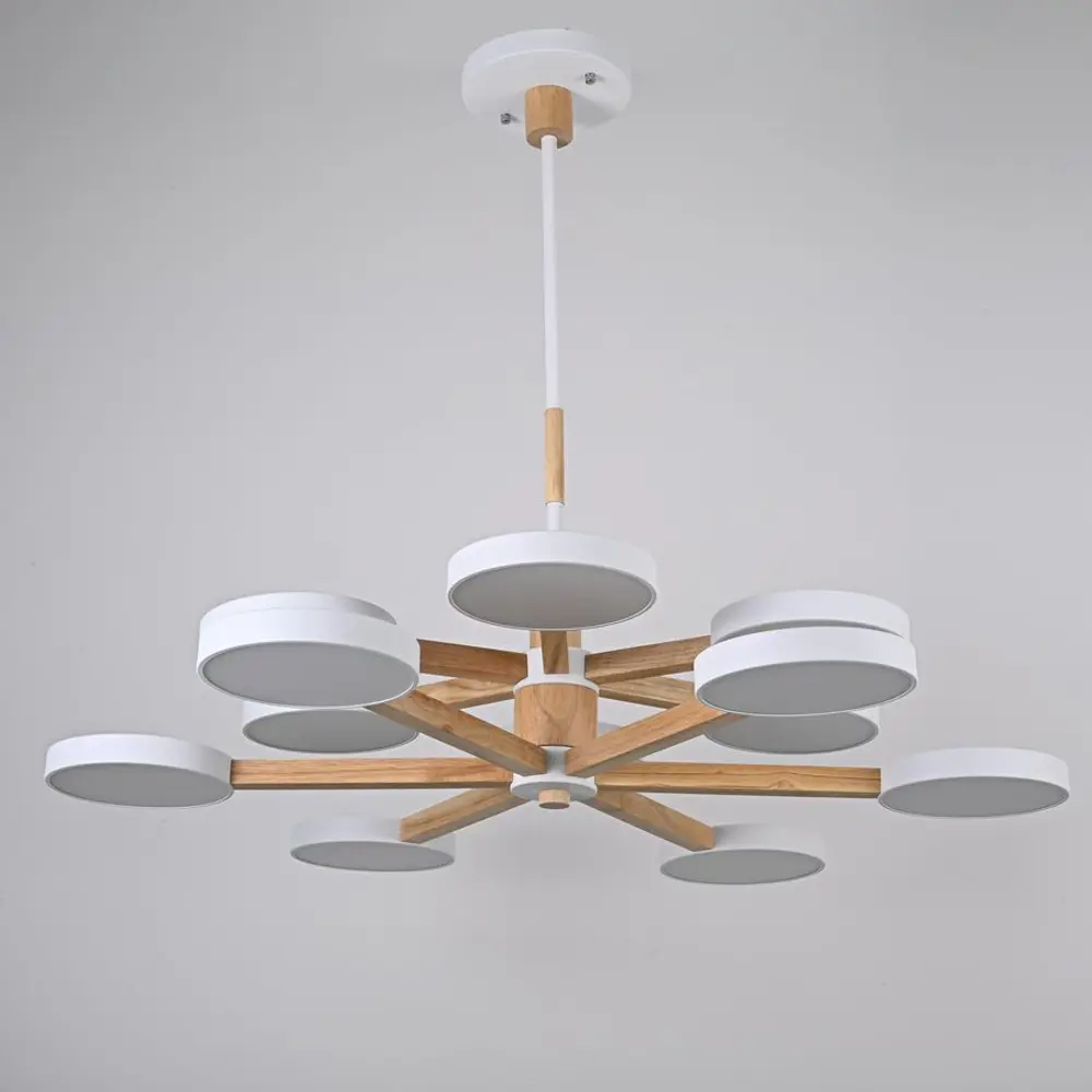 Фото 2 Люстра на штанге светодиодная Imperiumloft Turna Impr_229080-26 40 м² белый свет цвет белый Фото 2 Люстра на штанге светодиодная Imperiumloft Turna Impr_229080-26 40 м² белый свет цвет белый