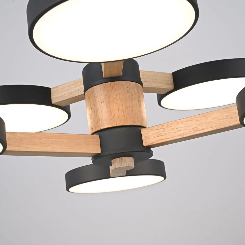 Фото 9 Люстра на штанге светодиодная Imperiumloft Turna Impr_229084-26 25 м² белый свет цвет белый/черный Фото 9 Люстра на штанге светодиодная Imperiumloft Turna Impr_229084-26 25 м² белый свет цвет белый/черный