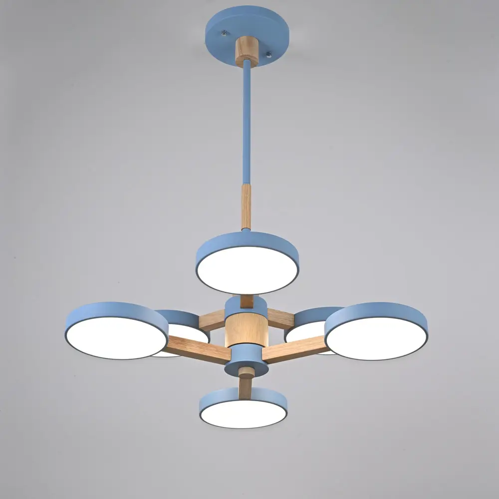 Фото 6 Люстра на штанге светодиодная Imperiumloft Turna Impr_229090-26 25 м² белый свет цвет белый/голубой Фото 6 Люстра на штанге светодиодная Imperiumloft Turna Impr_229090-26 25 м² белый свет цвет белый/голубой