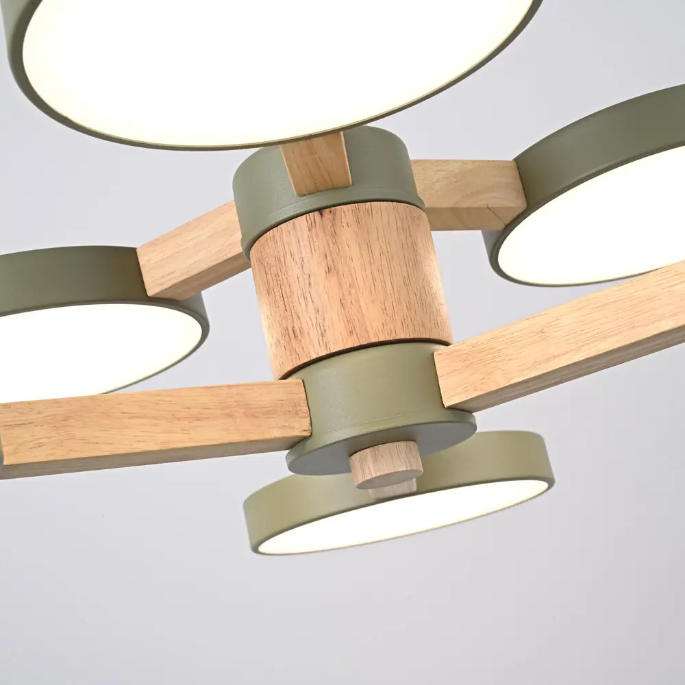 Фото 8 Люстра на штанге светодиодная Imperiumloft Turna Impr_229093-26 25 м² белый свет цвет белый, хаки Фото 8 Люстра на штанге светодиодная Imperiumloft Turna Impr_229093-26 25 м² белый свет цвет белый, хаки