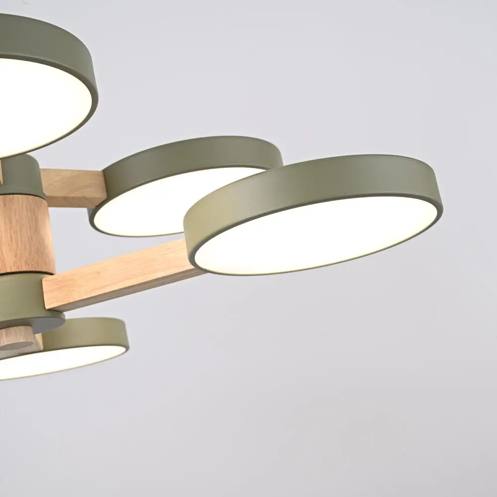 Фото 7 Люстра на штанге светодиодная Imperiumloft Turna Impr_229093-26 25 м² белый свет цвет белый, хаки Фото 7 Люстра на штанге светодиодная Imperiumloft Turna Impr_229093-26 25 м² белый свет цвет белый, хаки