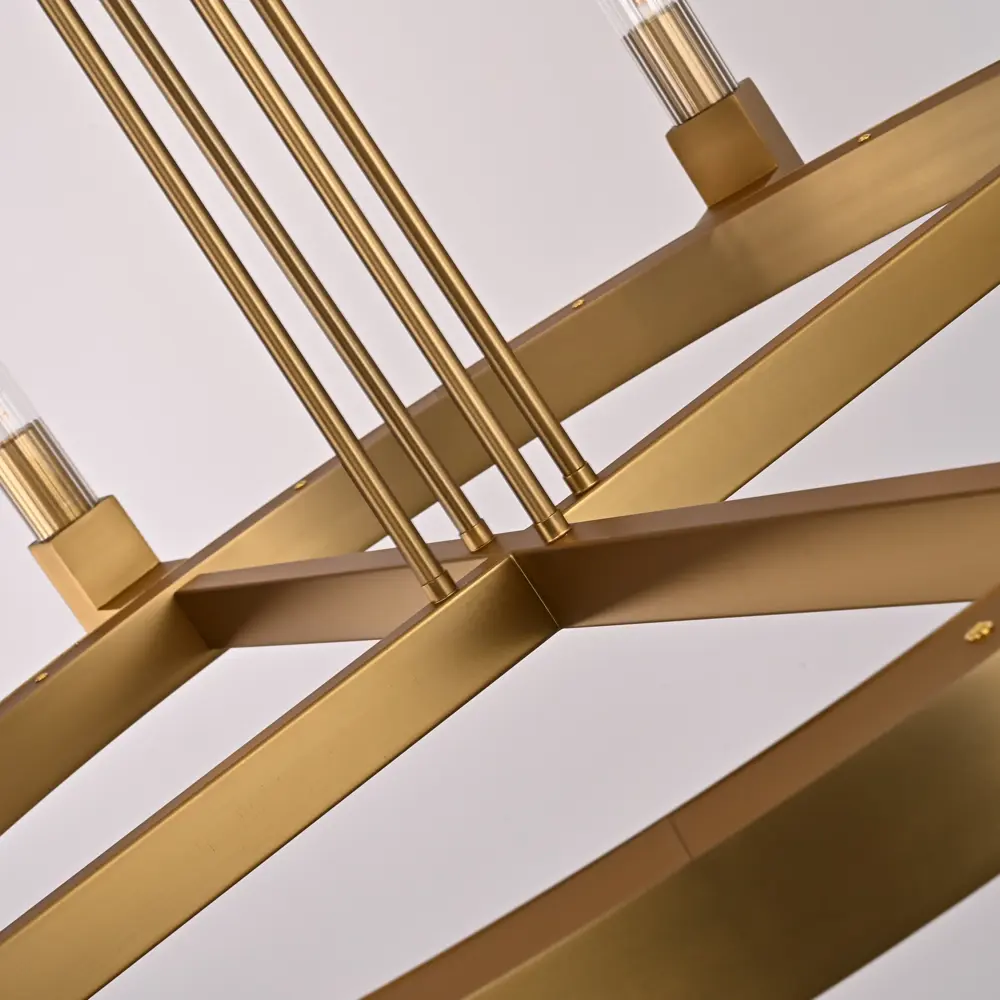 Фото 8 Люстра на штанге Imperiumloft Canelle Impr_84600-22 8 ламп 19 м² цвет прозрачный, латунь