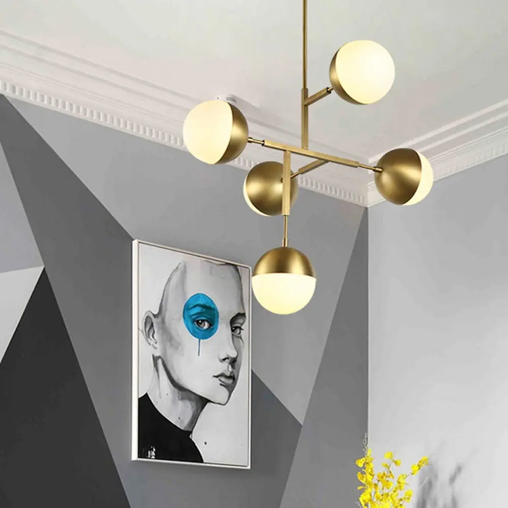 Фото 14 Люстра на штанге Imperiumloft Ball Impr_140552-26 5 ламп 15 м² цвет белый/латунь Фото 14 Люстра на штанге Imperiumloft Ball Impr_140552-26 5 ламп 15 м² цвет белый/латунь