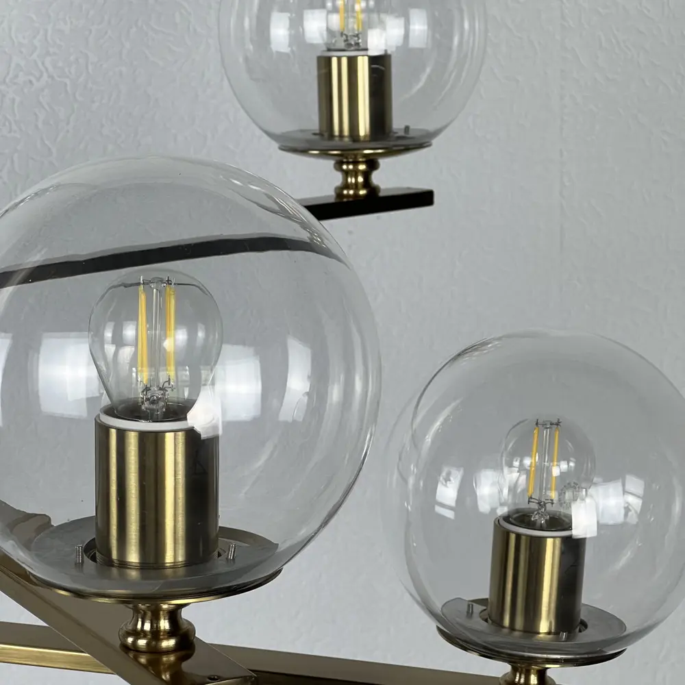 Фото 19 Люстра на штанге Imperiumloft Fondo Impr_140707-26 6 ламп 16 м² цвет прозрачный, золотой Фото 19 Люстра на штанге Imperiumloft Fondo Impr_140707-26 6 ламп 16 м² цвет прозрачный, золотой