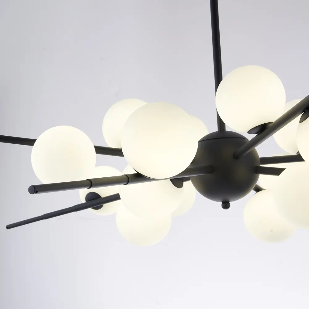 Фото 8 Люстра на штанге Imperiumloft Cherry bomb balls black Impr_148017-22 16 ламп 20 м² цвет белый/черный Фото 8 Люстра на штанге Imperiumloft Cherry bomb balls black Impr_148017-22 16 ламп 20 м² цвет белый/черный