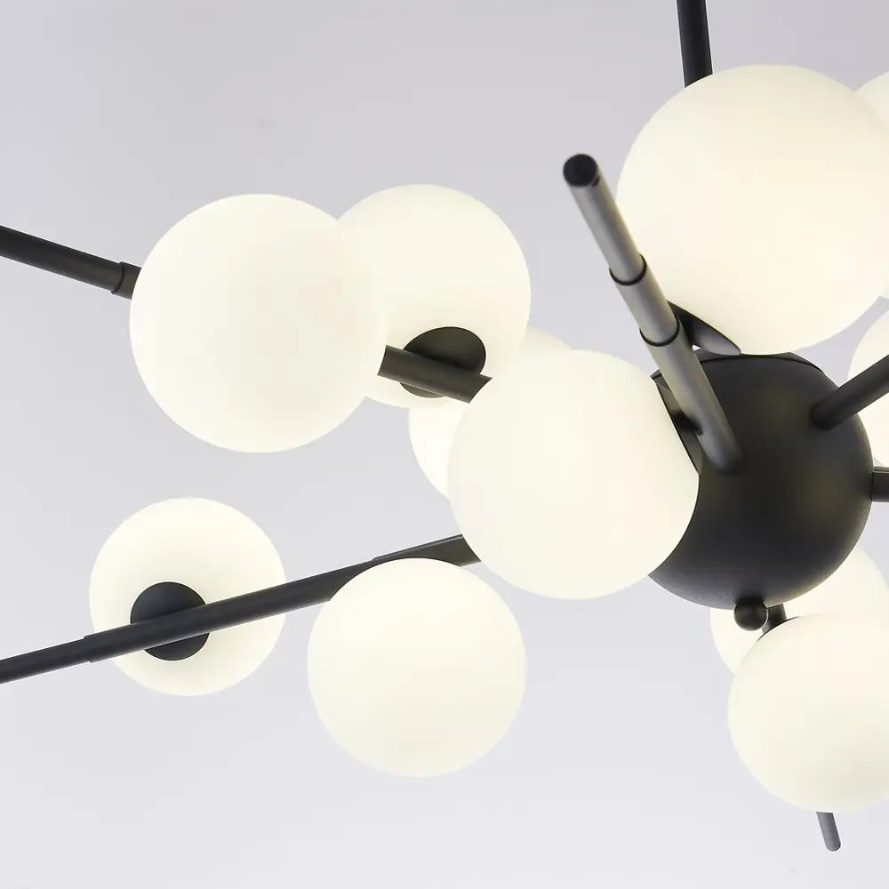 Фото 5 Люстра на штанге Imperiumloft Cherry bomb balls black Impr_148017-22 16 ламп 20 м² цвет белый/черный Фото 5 Люстра на штанге Imperiumloft Cherry bomb balls black Impr_148017-22 16 ламп 20 м² цвет белый/черный