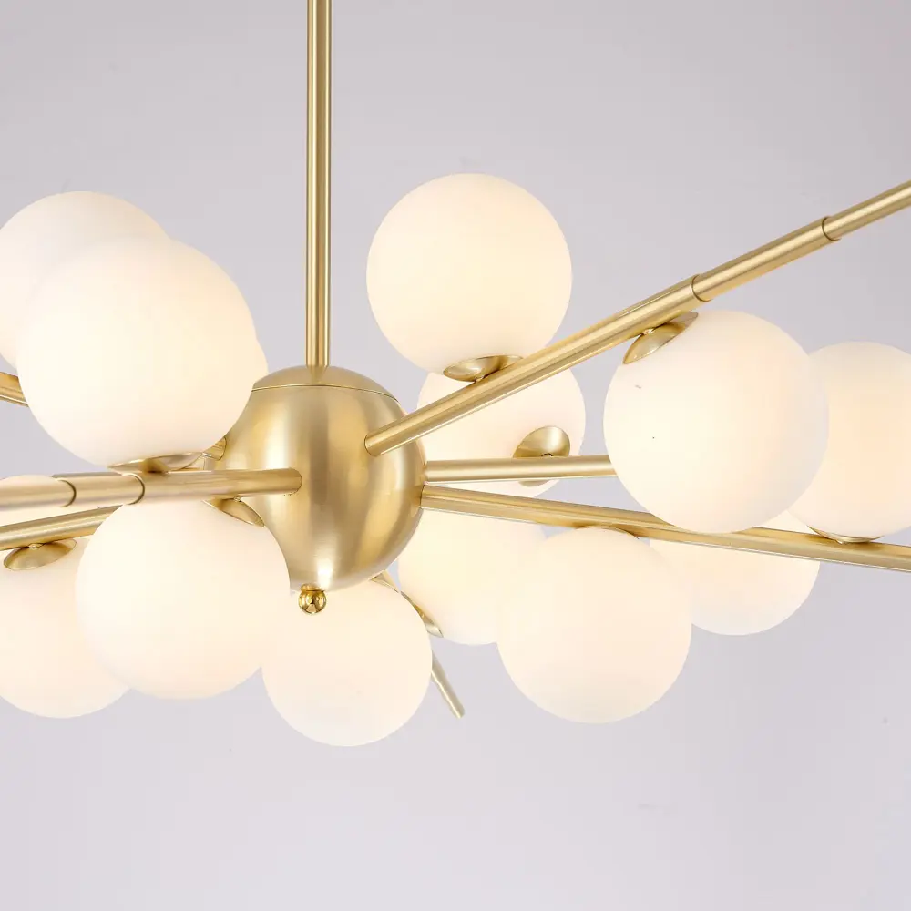 Фото 6 Люстра на штанге Imperiumloft Cherry bomb Impr_148018-22 16 ламп 16 м² цвет белый/золотой Фото 6 Люстра на штанге Imperiumloft Cherry bomb Impr_148018-22 16 ламп 16 м² цвет белый/золотой