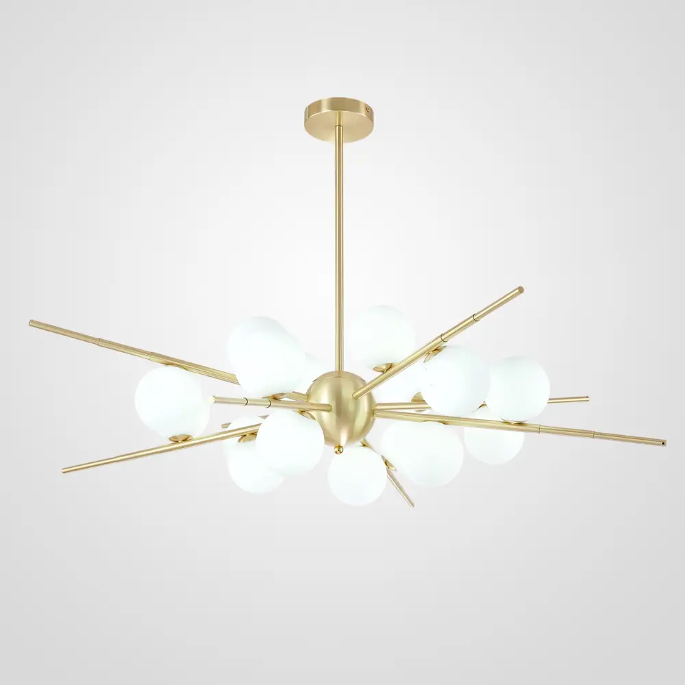 Фото Люстра на штанге Imperiumloft Cherry bomb Impr_148018-22 16 ламп 16 м² цвет белый/золотой Фото Люстра на штанге Imperiumloft Cherry bomb Impr_148018-22 16 ламп 16 м² цвет белый/золотой