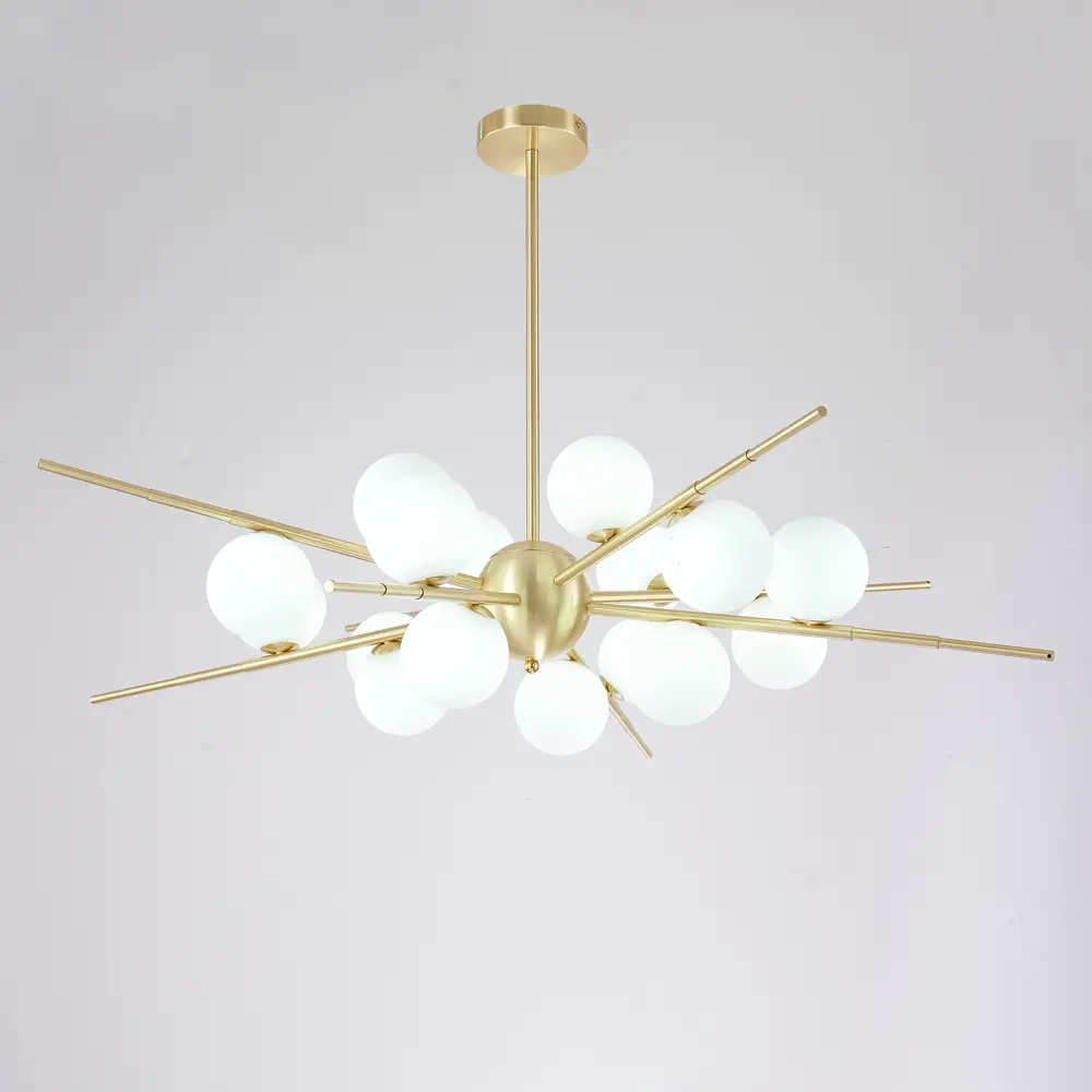 Фото 3 Люстра на штанге Imperiumloft Cherry bomb Impr_148018-22 16 ламп 16 м² цвет белый/золотой Фото 3 Люстра на штанге Imperiumloft Cherry bomb Impr_148018-22 16 ламп 16 м² цвет белый/золотой