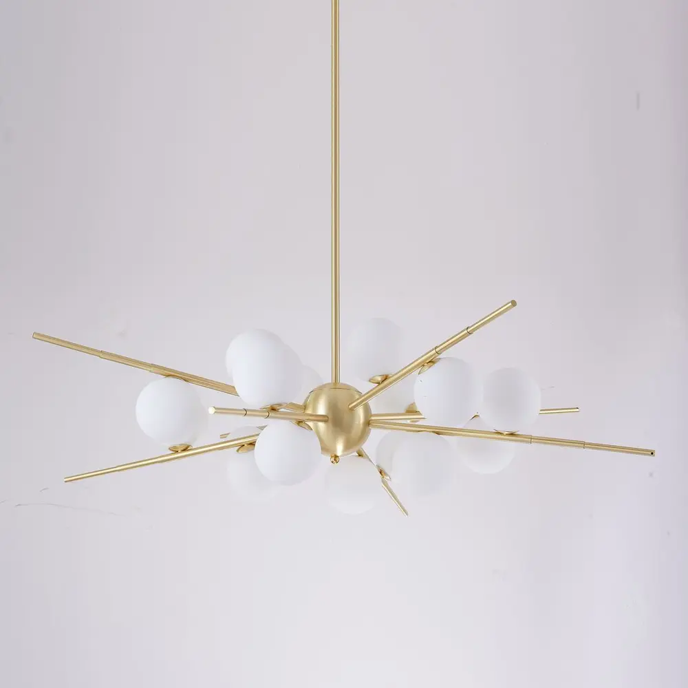 Фото 4 Люстра на штанге Imperiumloft Cherry bomb Impr_148018-22 16 ламп 16 м² цвет белый/золотой Фото 4 Люстра на штанге Imperiumloft Cherry bomb Impr_148018-22 16 ламп 16 м² цвет белый/золотой