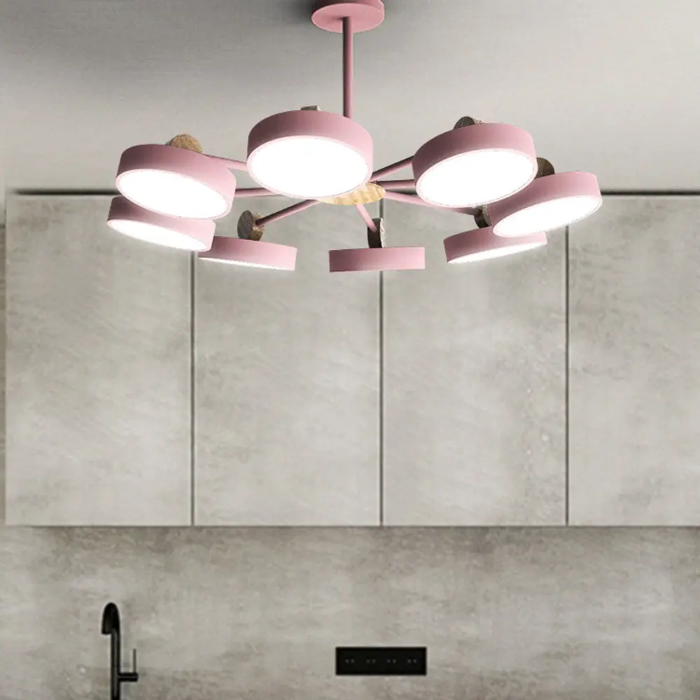 Фото 12 Люстра подвесная светодиодная Imperiumloft Move 30 м² регулируемый белый свет цвет розовый Фото 12 Люстра подвесная светодиодная Imperiumloft Move 30 м² регулируемый белый свет цвет розовый