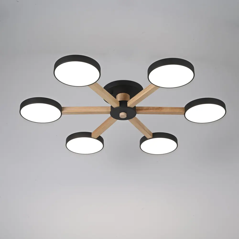 Фото 8 Люстра подвесная светодиодная Imperiumloft Turna black Impr_178336-26 22 м² белый свет цвет черный