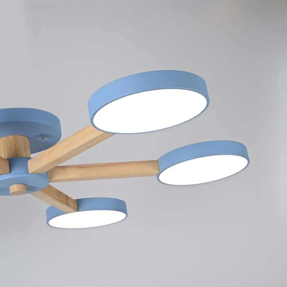 Фото 5 Люстра подвесная светодиодная Imperiumloft Turna blue Impr_178338-26 30 м² белый свет цвет голубой