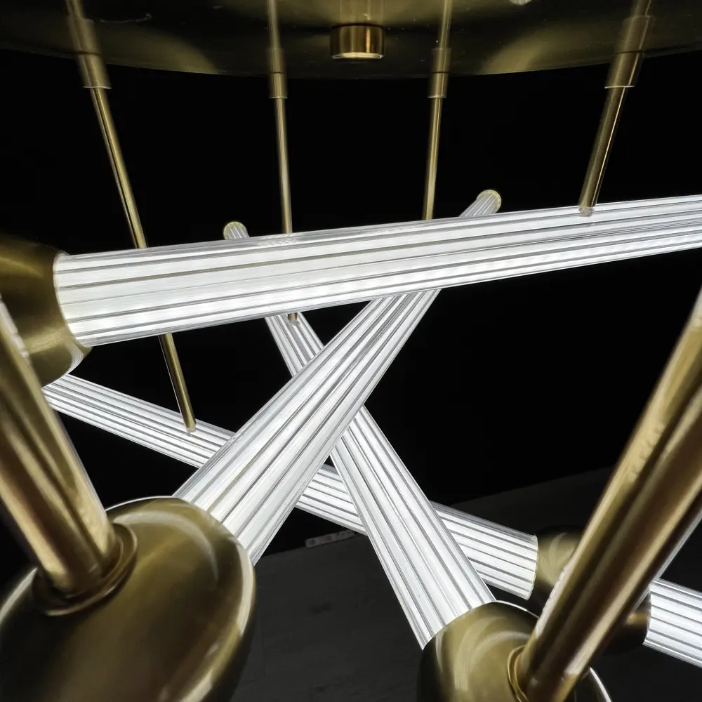 Фото 8 Люстра подвесная светодиодная Imperiumloft Bekka 140 м² регулируемый белый свет цвет жёлтый/золотой Фото 8 Люстра подвесная светодиодная Imperiumloft Bekka 140 м² регулируемый белый свет цвет жёлтый/золотой