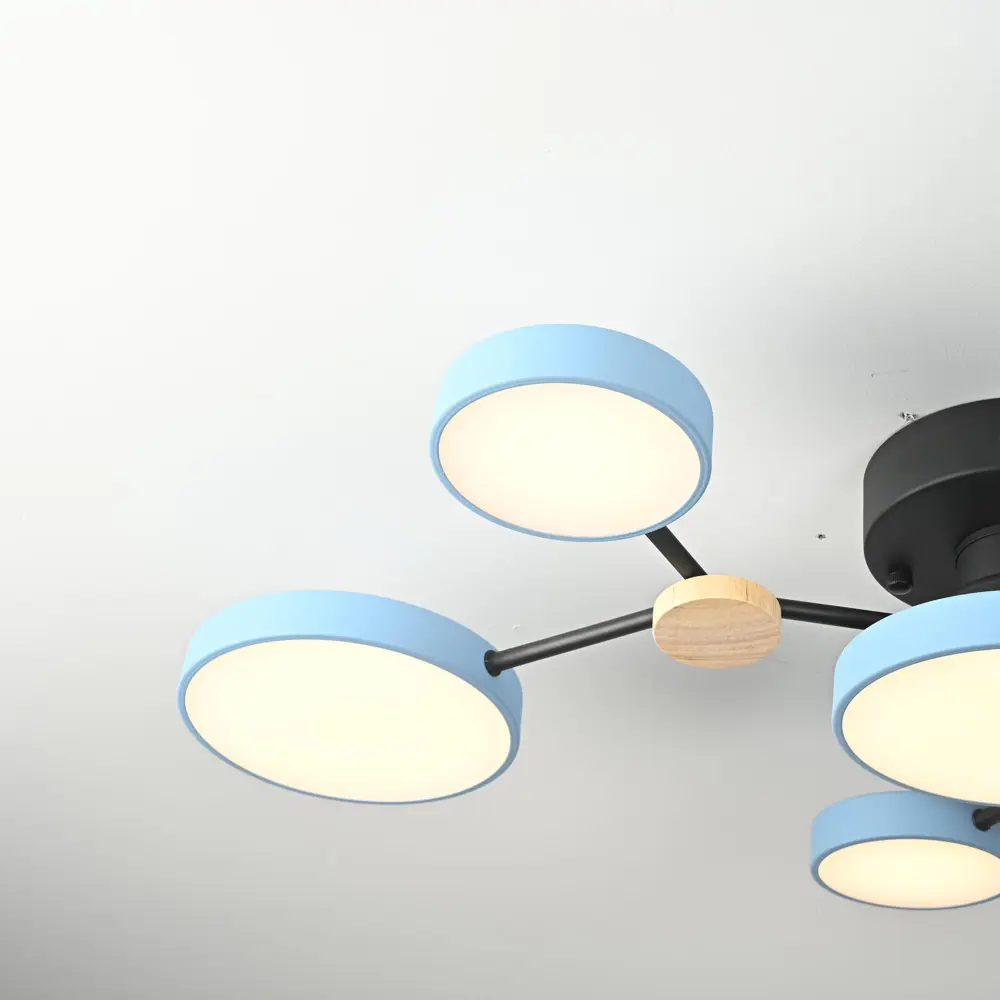 Фото 6 Люстра подвесная светодиодная Imperiumloft Gamma Impr_223774-23 48 м² белый свет цвет белый/голубой