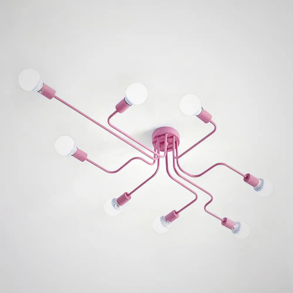 Фото Люстра потолочная Imperiumloft Scheme Impr_102025-26 8 ламп 24 м² цвет розовый Фото Люстра потолочная Imperiumloft Scheme Impr_102025-26 8 ламп 24 м² цвет розовый