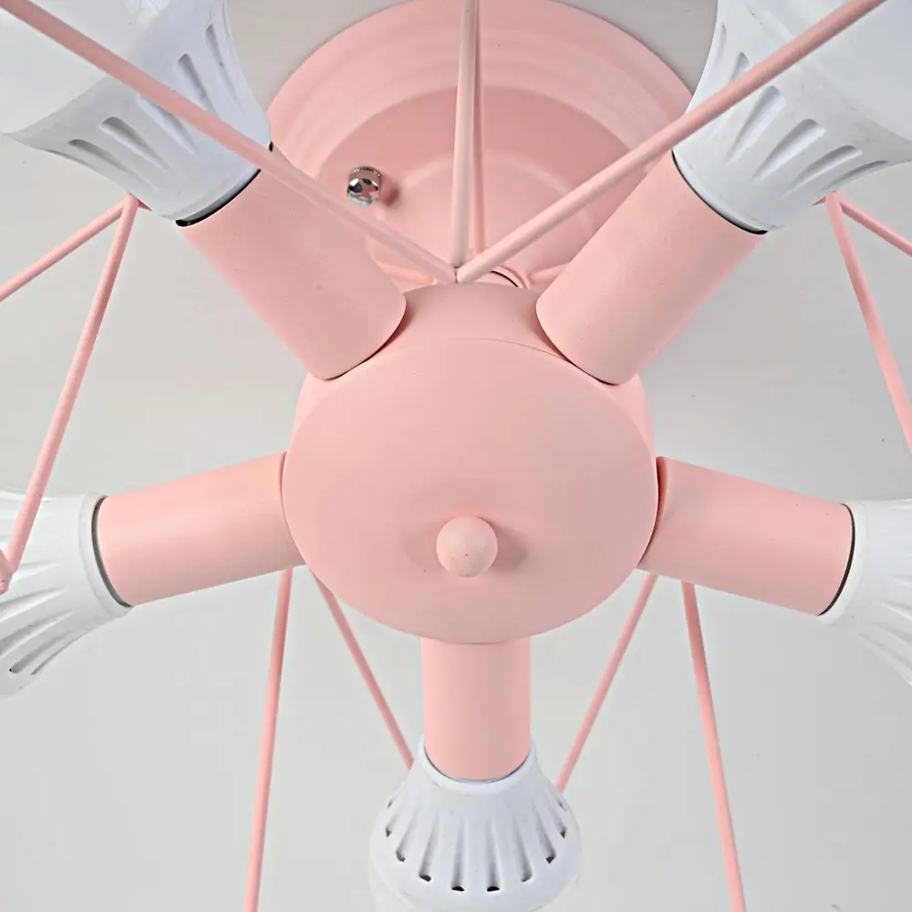 Фото 5 Люстра потолочная Imperiumloft Asteri Impr_178360-26 5 ламп 15 м² цвет розовый