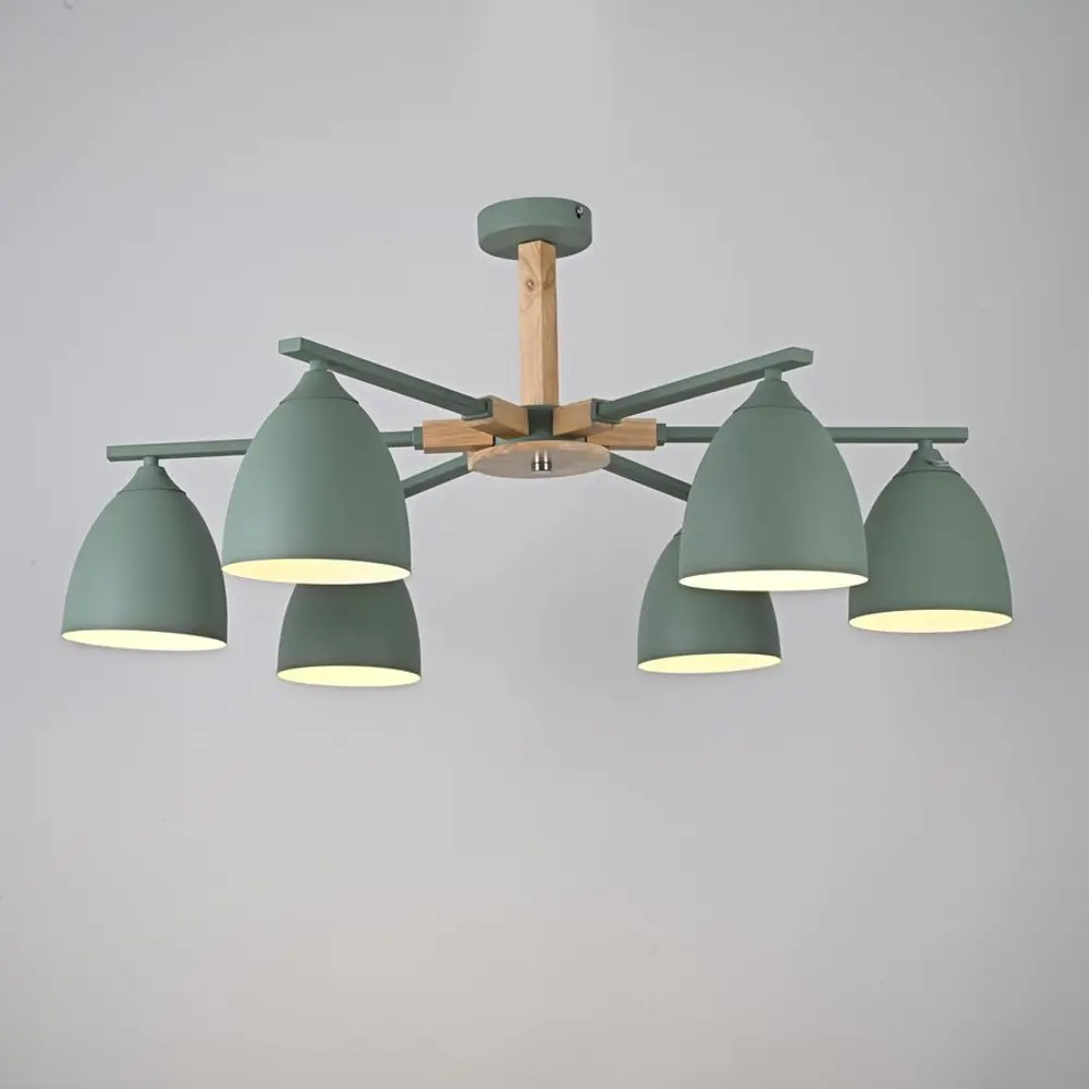 Фото 3 Люстра потолочная Imperiumloft Noa 6 Impr_183467-26 6 ламп 15 м² цвет мятный