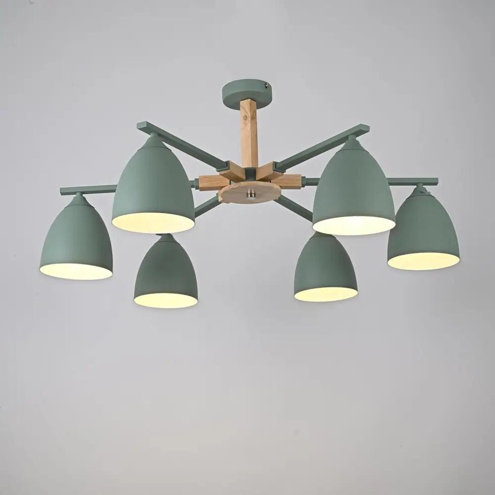 Фото 5 Люстра потолочная Imperiumloft Noa 6 Impr_183467-26 6 ламп 15 м² цвет мятный