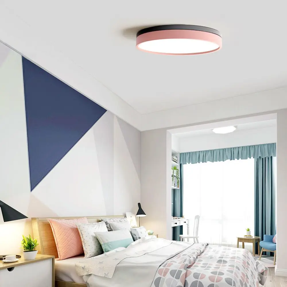 Фото 2 Светильник потолочный светодиодный Imperiumloft Kier Impr_181027-26 12 м² белый свет цвет белый/розовый Фото 2 Светильник потолочный светодиодный Imperiumloft Kier Impr_181027-26 12 м² белый свет цвет белый/розовый