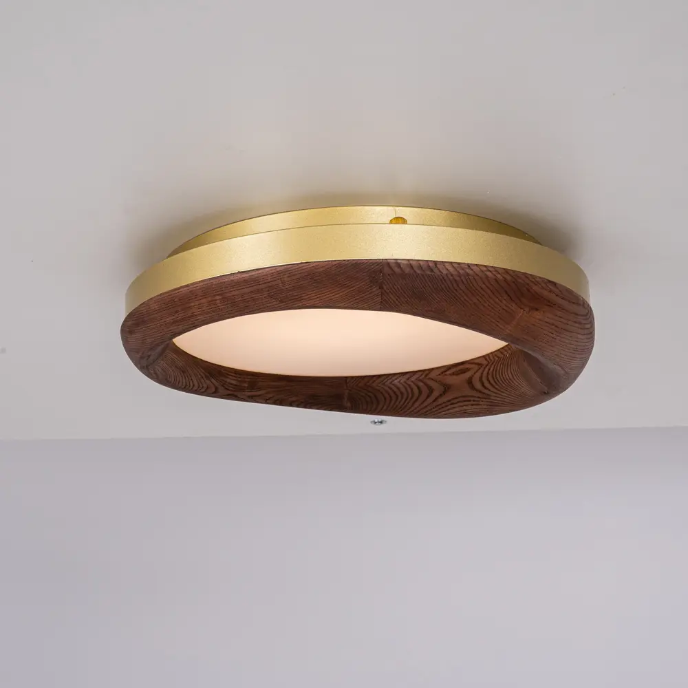 Фото 2 Светильник потолочный светодиодный Imperiumloft Runis Impr_219474-26 15 м² нейтральный белый свет цвет белый/коричневый/золотой Фото 2 Светильник потолочный светодиодный Imperiumloft Runis Impr_219474-26 15 м² нейтральный белый свет цвет белый/коричневый/золотой