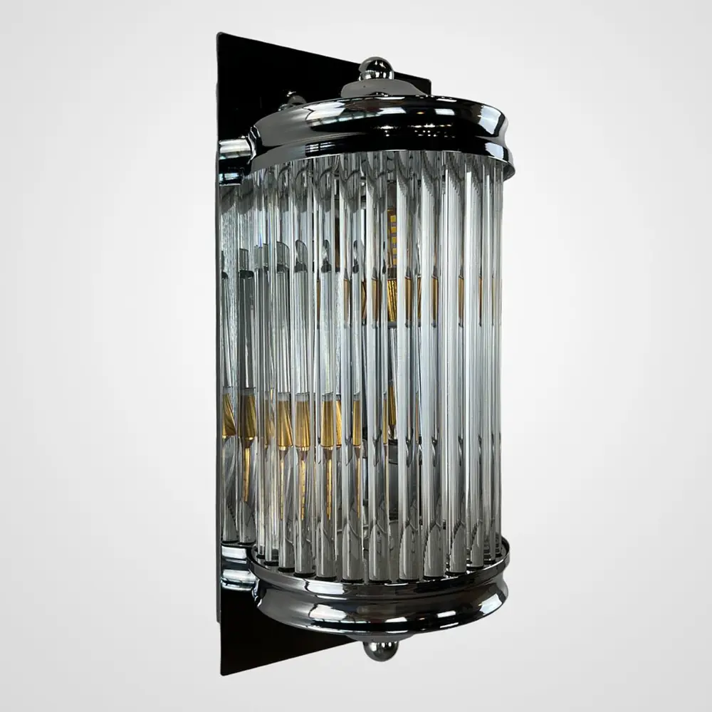 Фото 5 Настенный светильник Imperiumloft Eichholtz wall lamp glorious m Impr_84963-22 цвет хром/прозрачный