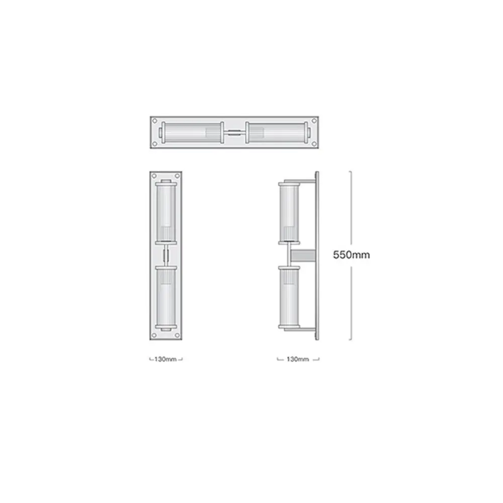 Фото 6 Настенный светильник Imperiumloft alouette linear sconce Impr_140565-26 цвет прозрачный/латунь