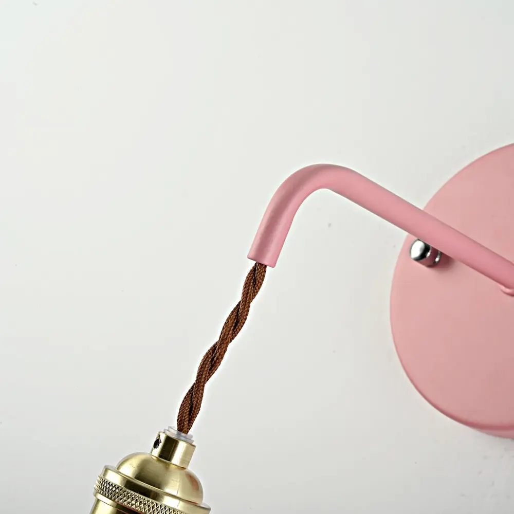 Фото 5 Настенный светильник Imperiumloft С подвесным плафоном braid wall pink 181878-26 Impr_181878-26 цвет розовый