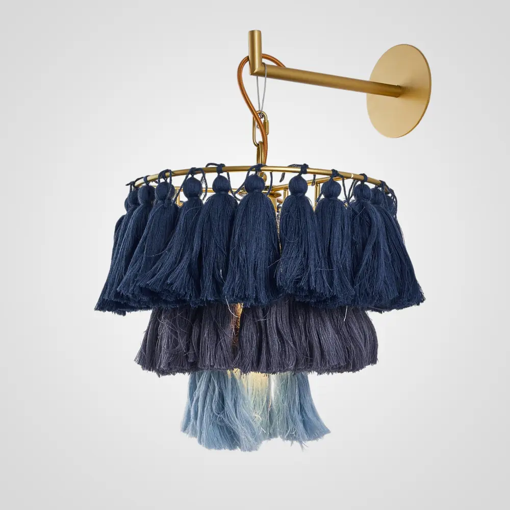 Фото Настенный светильник Imperiumloft Tassel wall синий градиент Impr_178399-26 цвет синий/латунь
