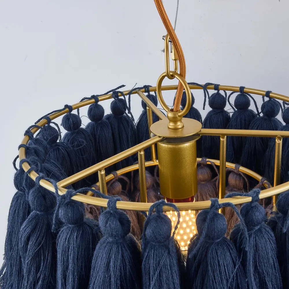 Фото 3 Настенный светильник Imperiumloft Tassel wall синий градиент Impr_178399-26 цвет синий/латунь