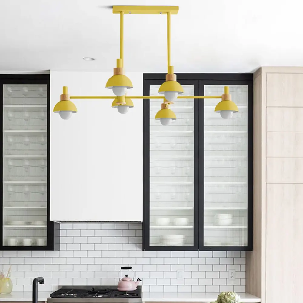 Фото 5 Светильник подвесной Imperiumloft Fanta long Impr_101570-26 6 ламп 18 м² цвет желтый