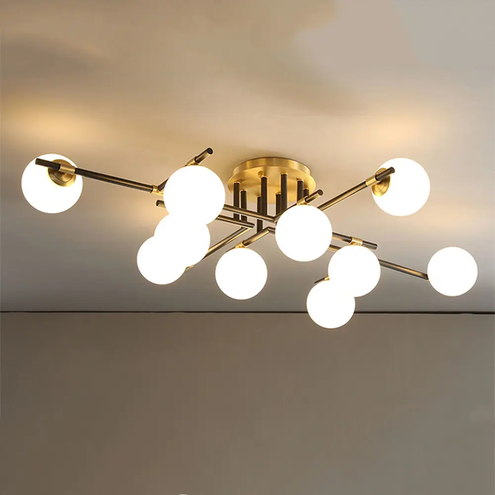 Фото 17 Люстра потолочная Imperiumloft Maryon 207938-23 6 ламп 120 м² цвет белый/черный/латунь