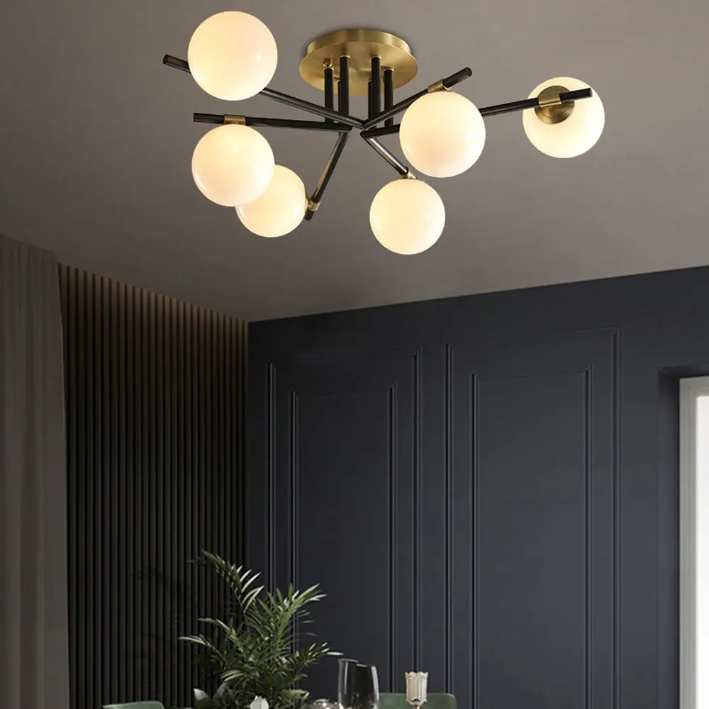 Фото 13 Люстра потолочная Imperiumloft Maryon 207941-23 8 ламп 170 м² цвет белый/черный/латунь Фото 13 Люстра потолочная Imperiumloft Maryon 207941-23 8 ламп 170 м² цвет белый/черный/латунь