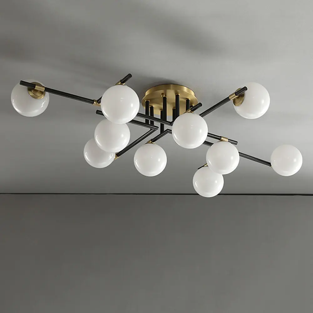 Фото 17 Люстра потолочная Imperiumloft Maryon 207941-23 8 ламп 170 м² цвет белый/черный/латунь Фото 17 Люстра потолочная Imperiumloft Maryon 207941-23 8 ламп 170 м² цвет белый/черный/латунь