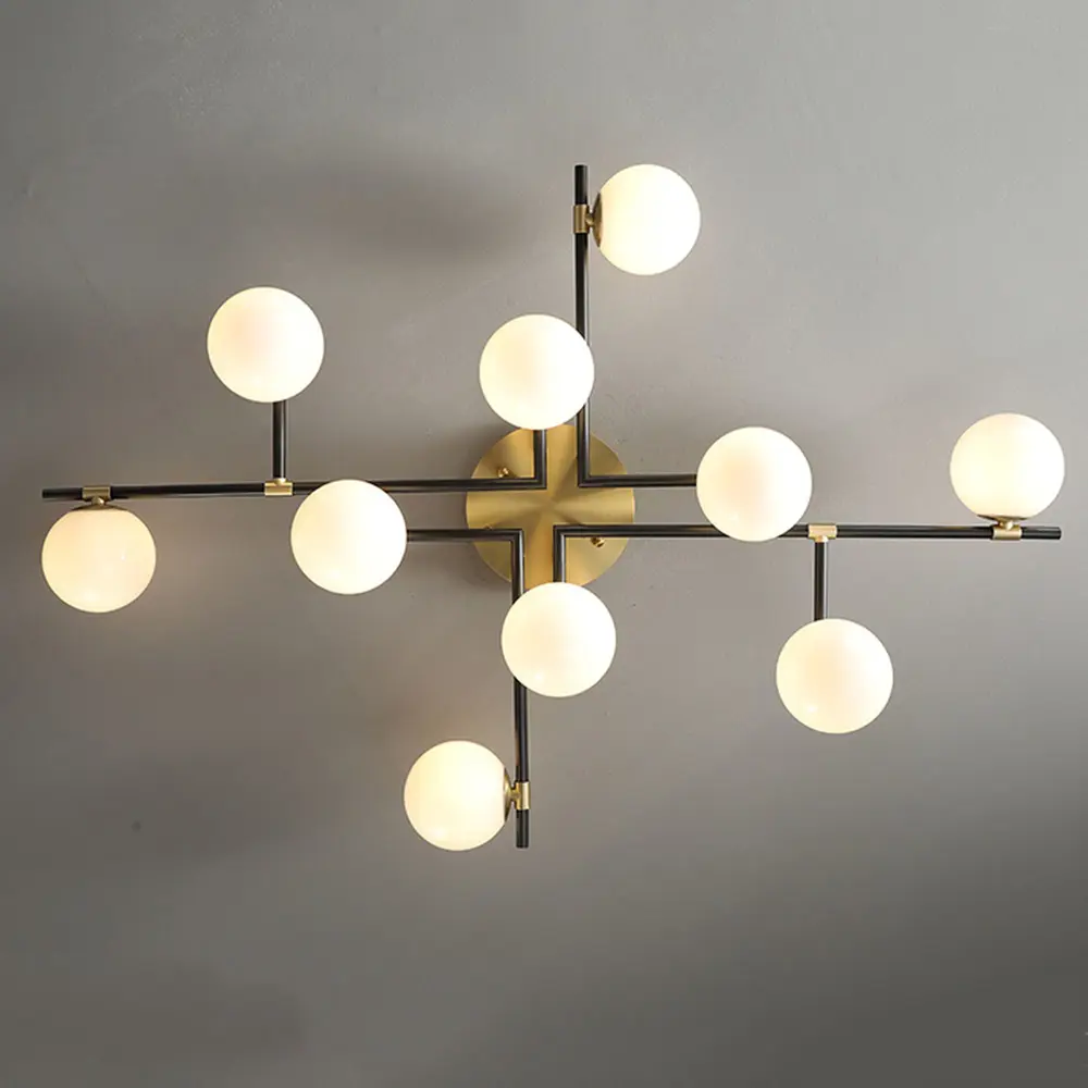 Фото 8 Люстра потолочная Imperiumloft Maryon 207941-23 8 ламп 170 м² цвет белый/черный/латунь Фото 8 Люстра потолочная Imperiumloft Maryon 207941-23 8 ламп 170 м² цвет белый/черный/латунь