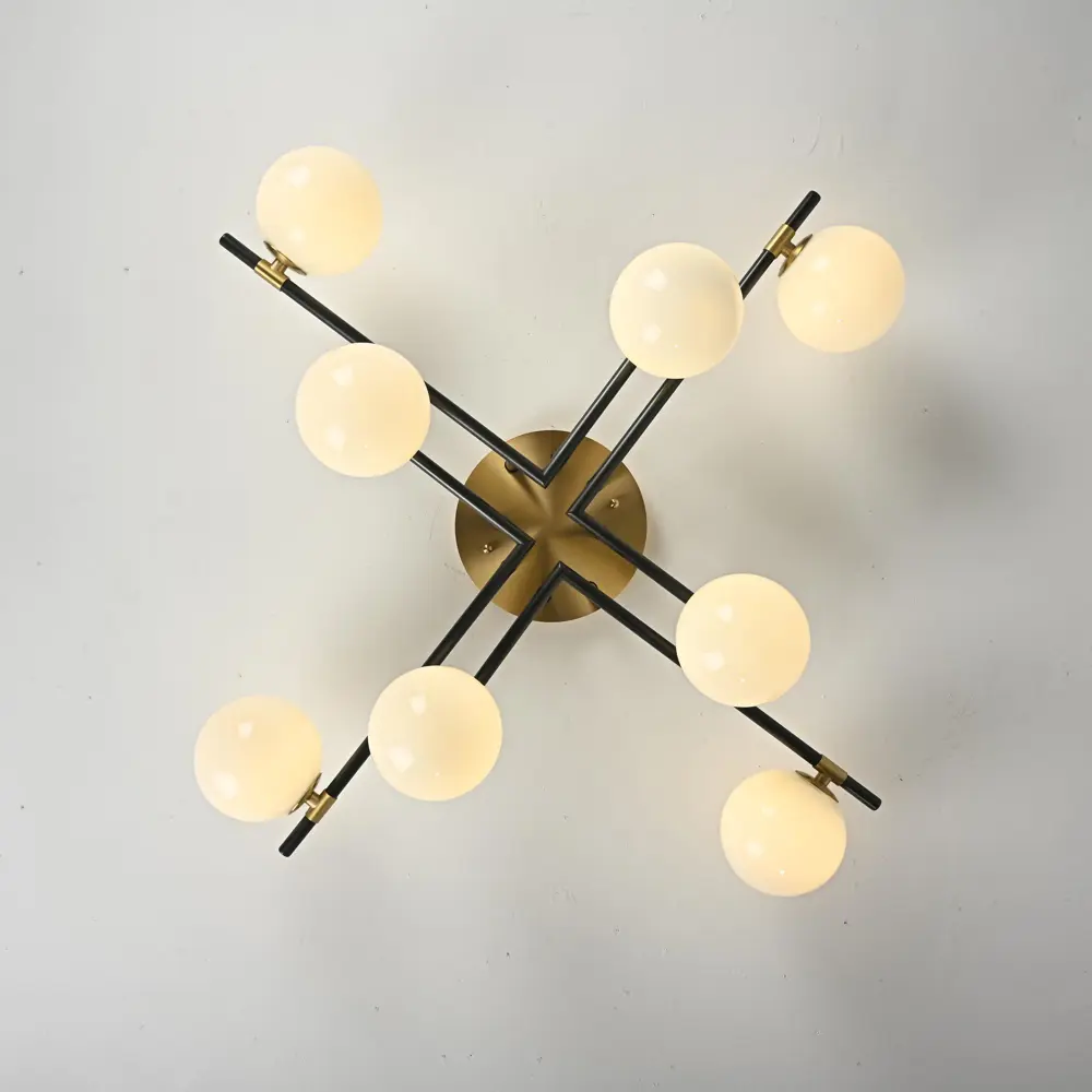 Фото 10 Люстра потолочная Imperiumloft Maryon 207941-23 8 ламп 170 м² цвет белый/черный/латунь Фото 10 Люстра потолочная Imperiumloft Maryon 207941-23 8 ламп 170 м² цвет белый/черный/латунь