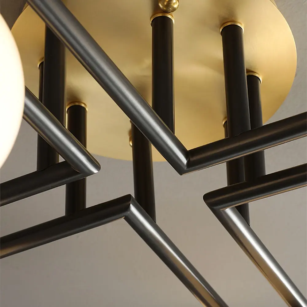 Фото 9 Люстра потолочная Imperiumloft Maryon 207941-23 8 ламп 170 м² цвет белый/черный/латунь Фото 9 Люстра потолочная Imperiumloft Maryon 207941-23 8 ламп 170 м² цвет белый/черный/латунь