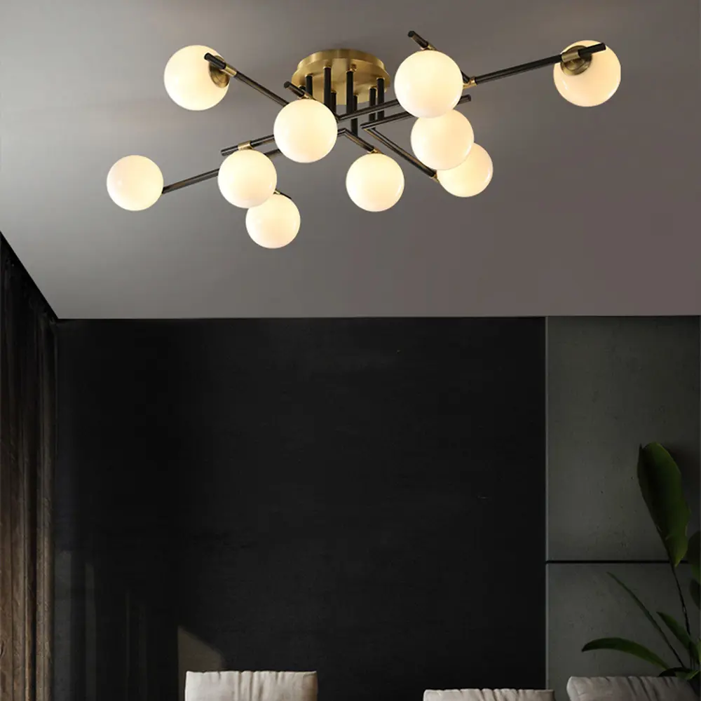 Фото 16 Люстра потолочная Imperiumloft Maryon 207941-23 8 ламп 170 м² цвет белый/черный/латунь Фото 16 Люстра потолочная Imperiumloft Maryon 207941-23 8 ламп 170 м² цвет белый/черный/латунь