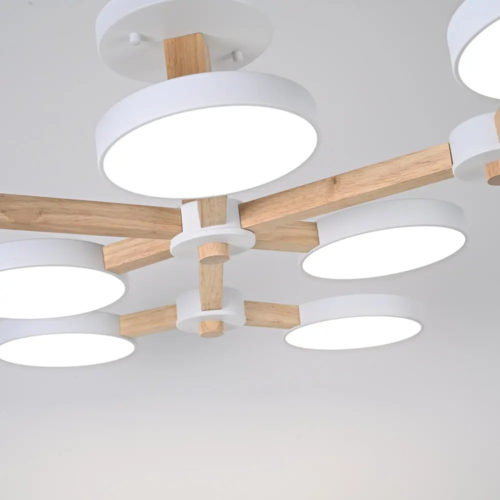 Фото 6 Люстра подвесная светодиодная Imperiumloft Turna 178304-26 45 м² белый свет цвет дерево, белый Фото 6 Люстра подвесная светодиодная Imperiumloft Turna 178304-26 45 м² белый свет цвет дерево, белый