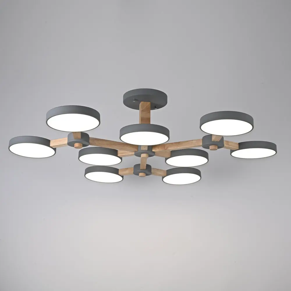 Фото 8 Люстра подвесная светодиодная Imperiumloft Turna 178305-26 45 м² белый свет цвет дерево, серый Фото 8 Люстра подвесная светодиодная Imperiumloft Turna 178305-26 45 м² белый свет цвет дерево, серый