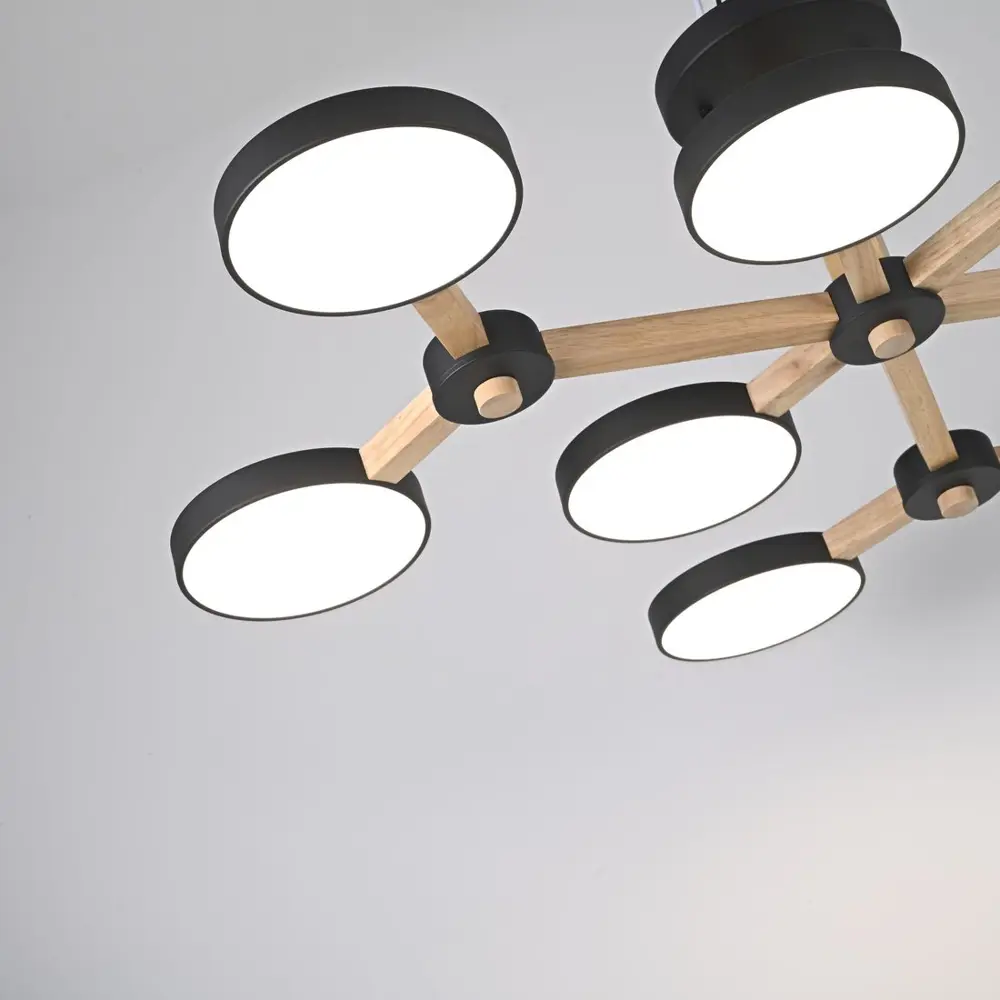 Фото 5 Люстра подвесная светодиодная Imperiumloft Turna 178306-26 45 м² белый свет цвет дерево, черный Фото 5 Люстра подвесная светодиодная Imperiumloft Turna 178306-26 45 м² белый свет цвет дерево, черный