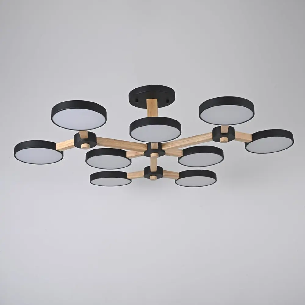 Фото 3 Люстра подвесная светодиодная Imperiumloft Turna 178306-26 45 м² белый свет цвет дерево, черный Фото 3 Люстра подвесная светодиодная Imperiumloft Turna 178306-26 45 м² белый свет цвет дерево, черный