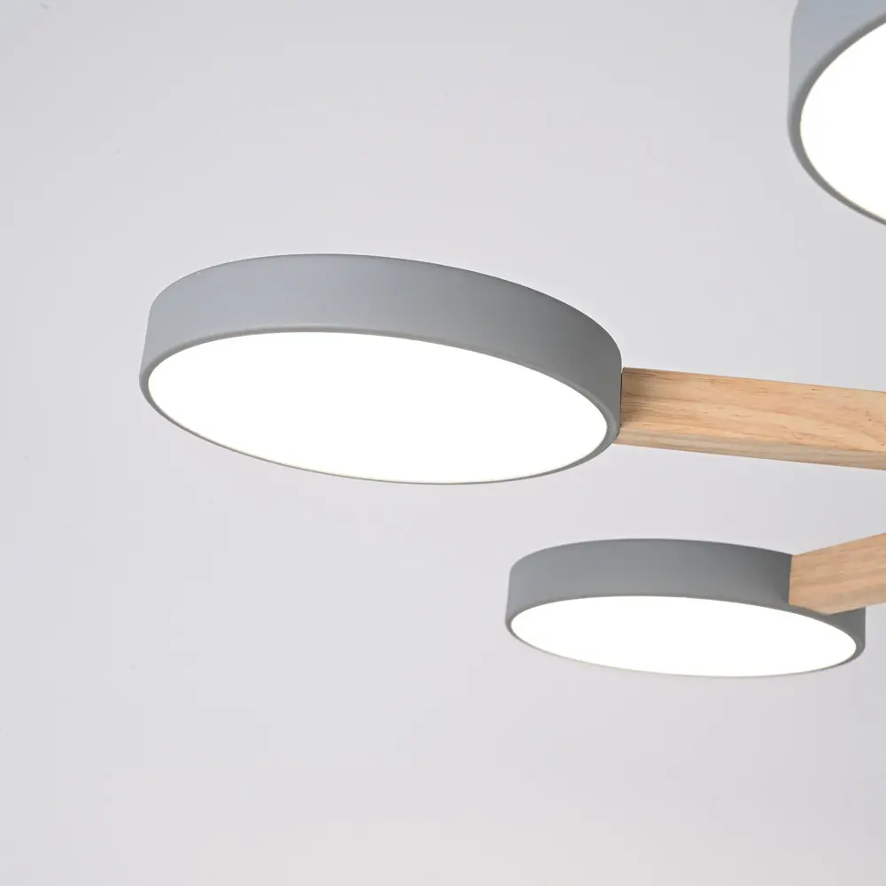 Фото 12 Люстра подвесная светодиодная Imperiumloft Turna gray 178337-26 22 м² белый свет цвет серый