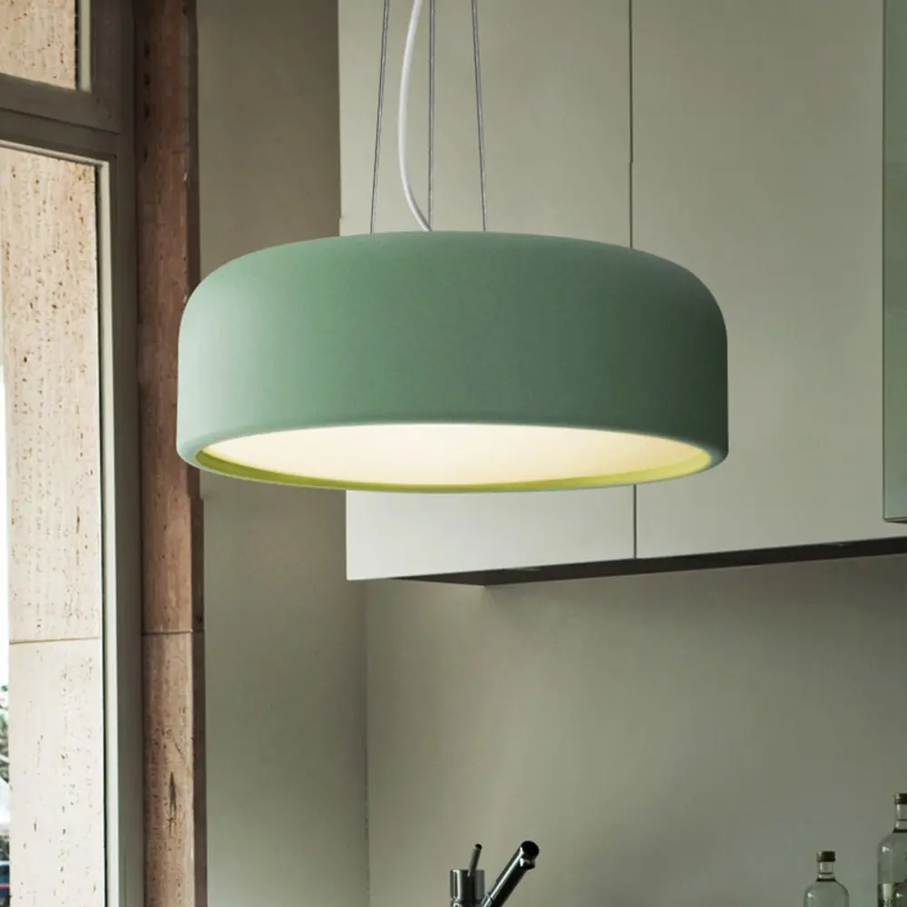 Фото 3 Светильник подвесной Imperiumloft Cylinder 240915-26 3 лампы 9 м² цвет белый/зеленый Фото 3 Светильник подвесной Imperiumloft Cylinder 240915-26 3 лампы 9 м² цвет белый/зеленый