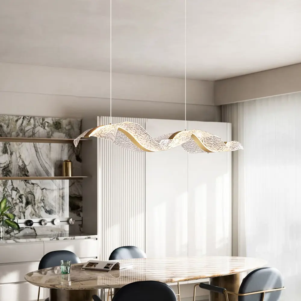 Фото 4 Светильник подвесной светодиодный Imperiumloft Larseric 232817-23 12 м² белый свет цвет прозрачный/латунь