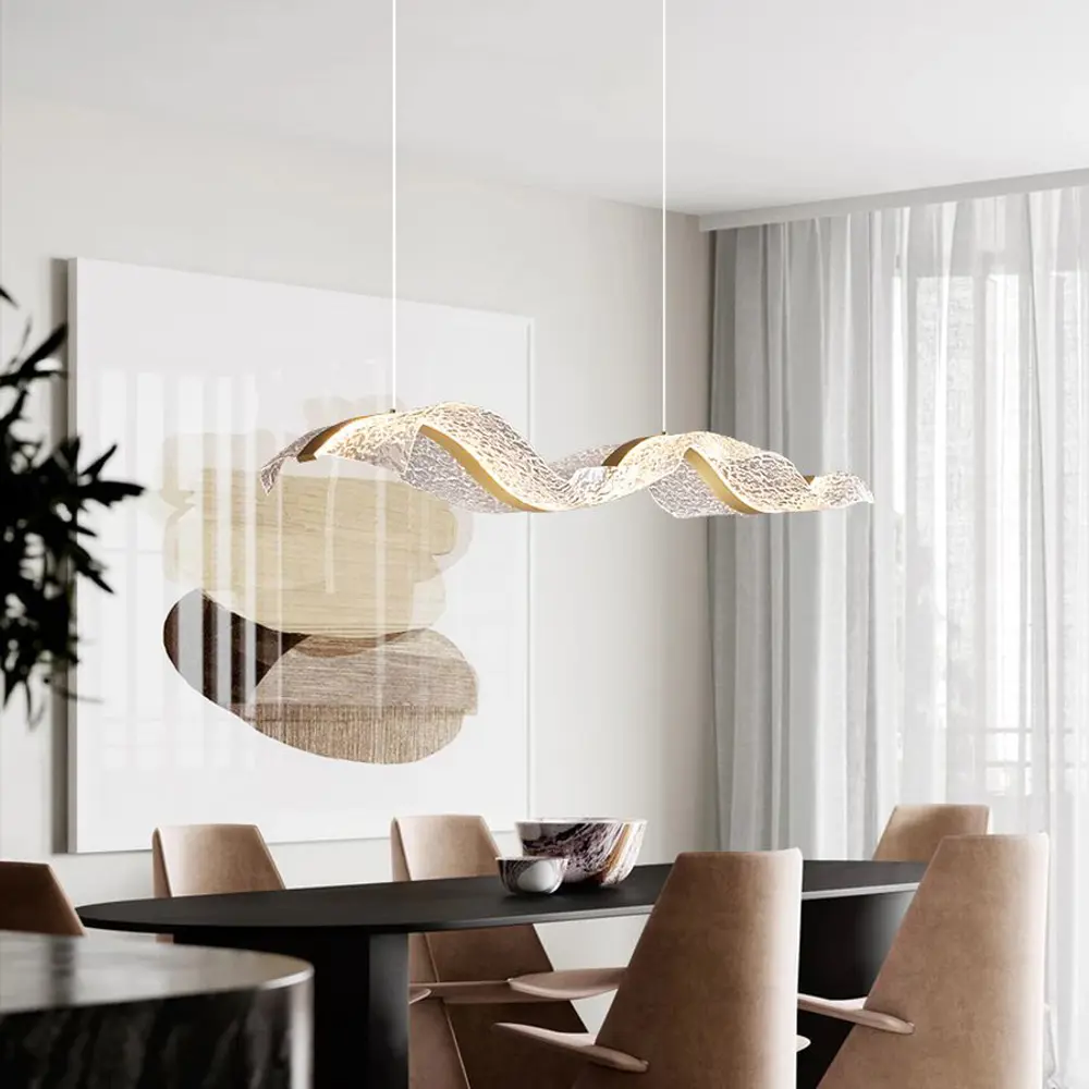 Фото 3 Светильник подвесной светодиодный Imperiumloft Larseric 232817-23 12 м² белый свет цвет прозрачный/латунь