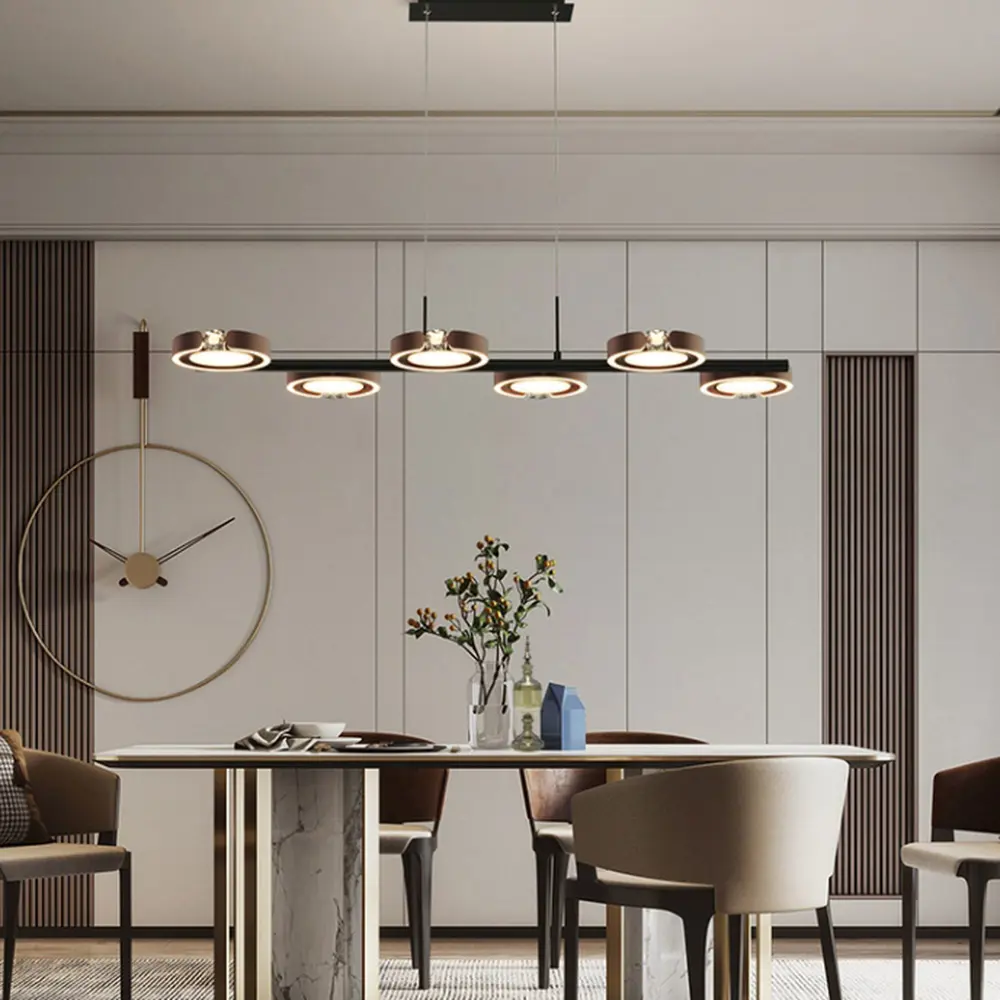 Фото 10 Светильник подвесной светодиодный Imperiumloft 232847-23 Sellif 14 м² регулируемый белый свет цвет коричневый